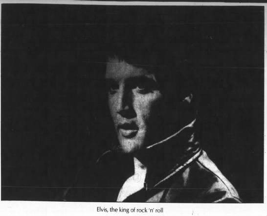 Elvis, the king of rock 'n roll